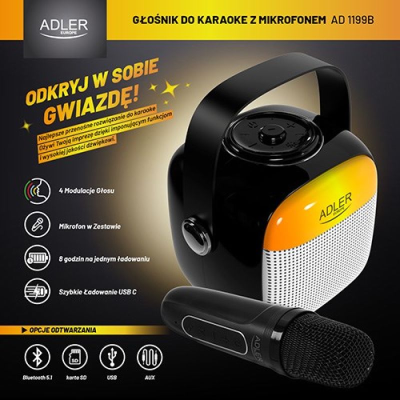 ADLER AD 1199b Bluetooth Speaker In preparation Your Sports Performance