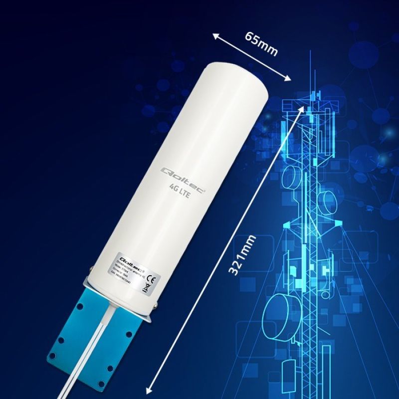 QOLTEC 4G LTE DUAL ANTENNA | 5DBI | OMNIDIRECTIONAL | EXTERNAL Komunikacja i łączność/Anteny Your Sports Performance