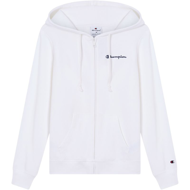 Champion Women's Full Zip Hoodie Sweatshirt White 118406 WW001