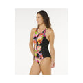 Women's RIP CURL Mirage Zip Front One Piece swimsuit, multicolor