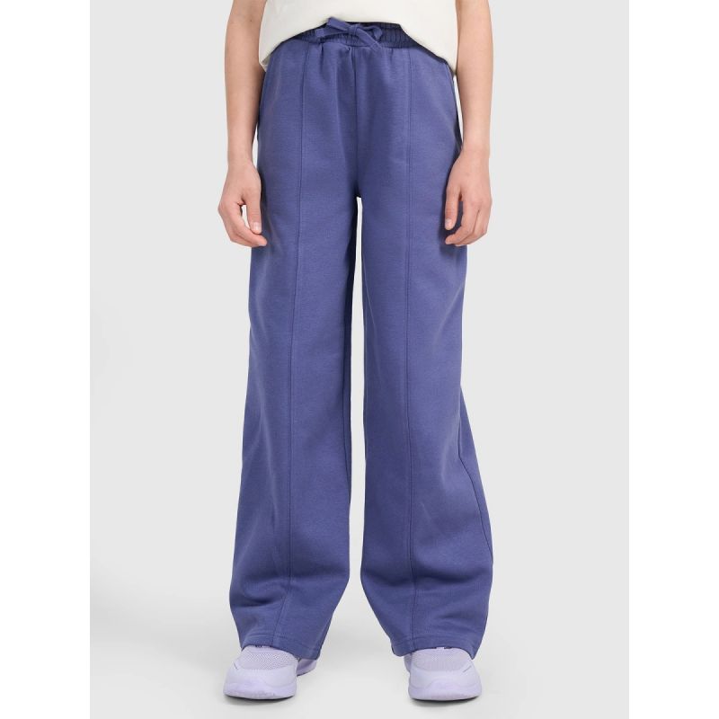 Girls' wide-leg sweatpants 4F 4FJRAW25TTROF1598-33S 4f