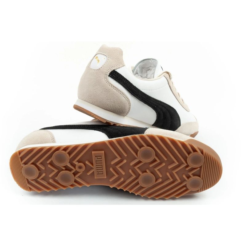 Puma Arizona Retro Beige Leather Unisex Women's Sports Shoes