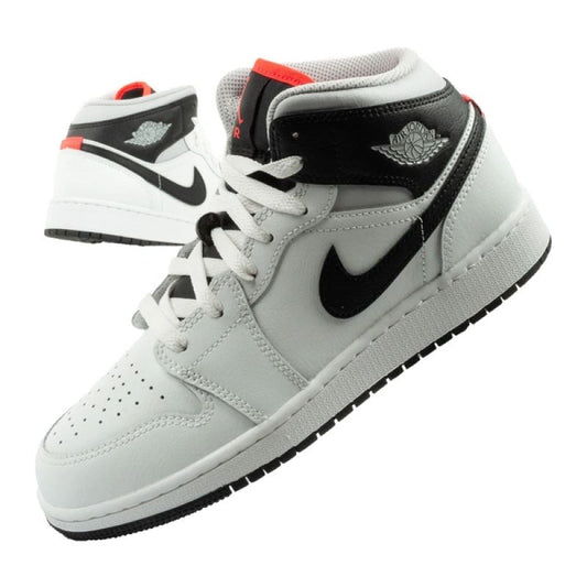 Nike Air Jordan 1 women's high-top sports shoes fashionable sneakers white black Nike