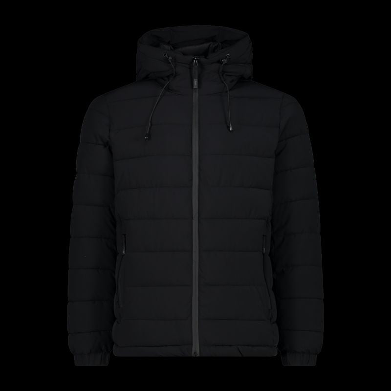 CMP men's winter sports jacket with hood, insulated, black (34K0167/U901) CMP