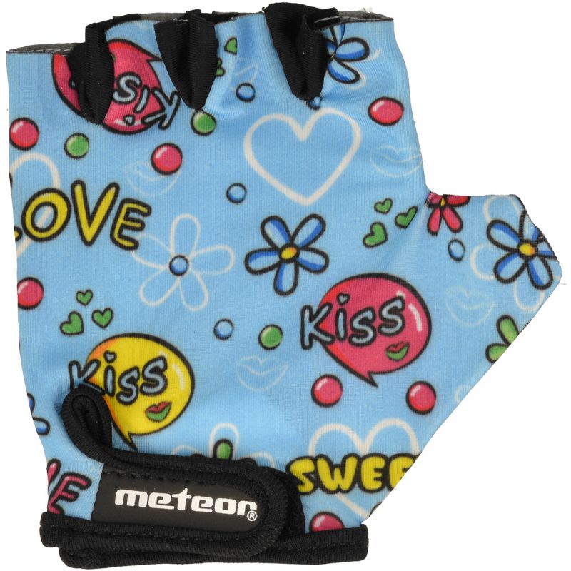 Cycling gloves Meteor Junior Kiss Love blue do not exhibit Accessories/Gloves Your Sports Performance