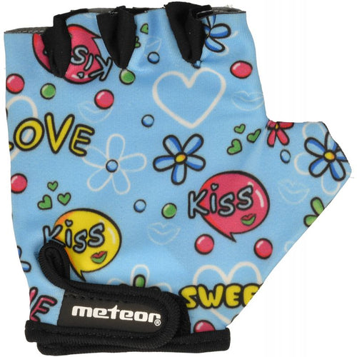 Cycling gloves Meteor Junior Kiss Love blue do not exhibit Accessories/Gloves Your Sports Performance