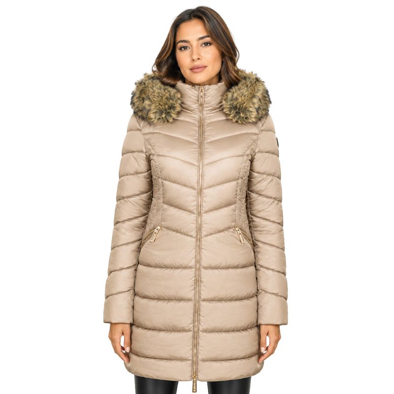 Women’s parka Geographical Norway BOLOLITA TAUPE DB LADY 0116-1 (WZ7487F/GN-TAUPE)