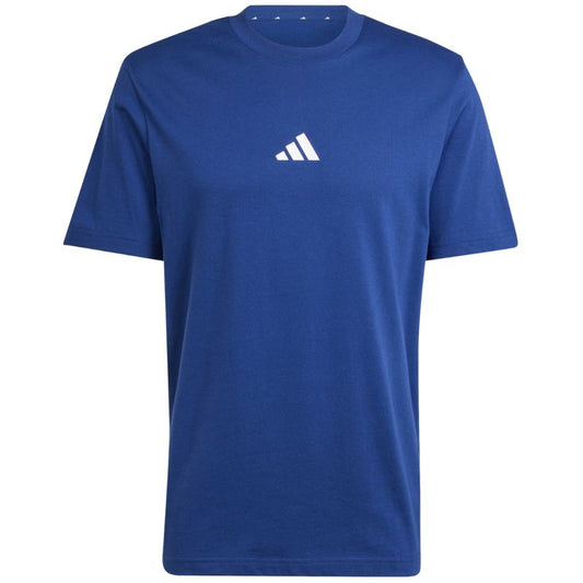Men's adidas Essentials Small Logo Single Jersey T-shirt blue JF1093 In preparation Adidas