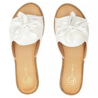 Women's white flower flip-flops Filippo DK7898 Filippo