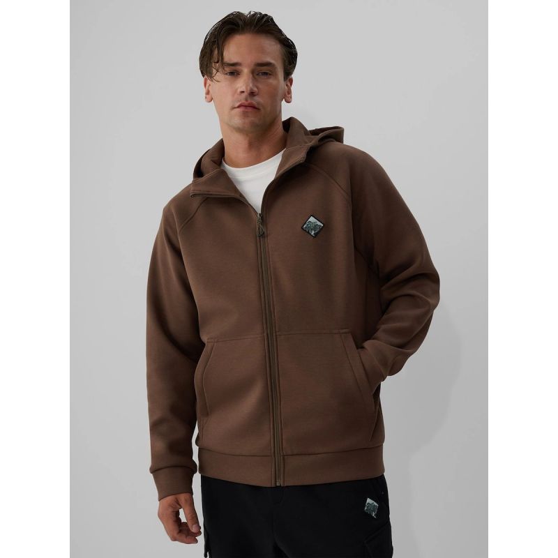 Men's regular hooded sweatshirt 4F 4FRAW26TSWSM3161-81S