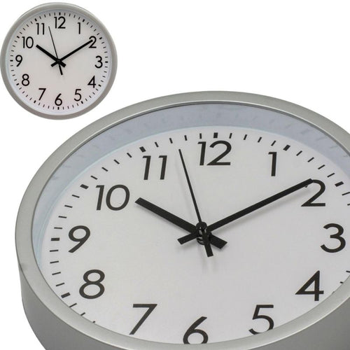 PP WALL CLOCK 20CM SILVER Home and Garden/Equipment Your Sports Performance