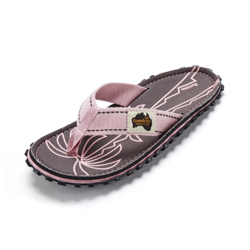 Gumbies unisex flip-flops ISLANDER FLIP-FLOP PALM LEAF PINK