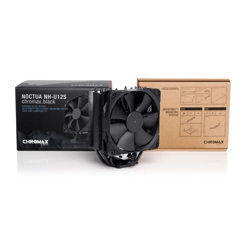 CPU Cooler NOCTUA NH-U12S chromax.black MULTI-Socket Chłodzenie/Chłodzenie CPU Your Sports Performance