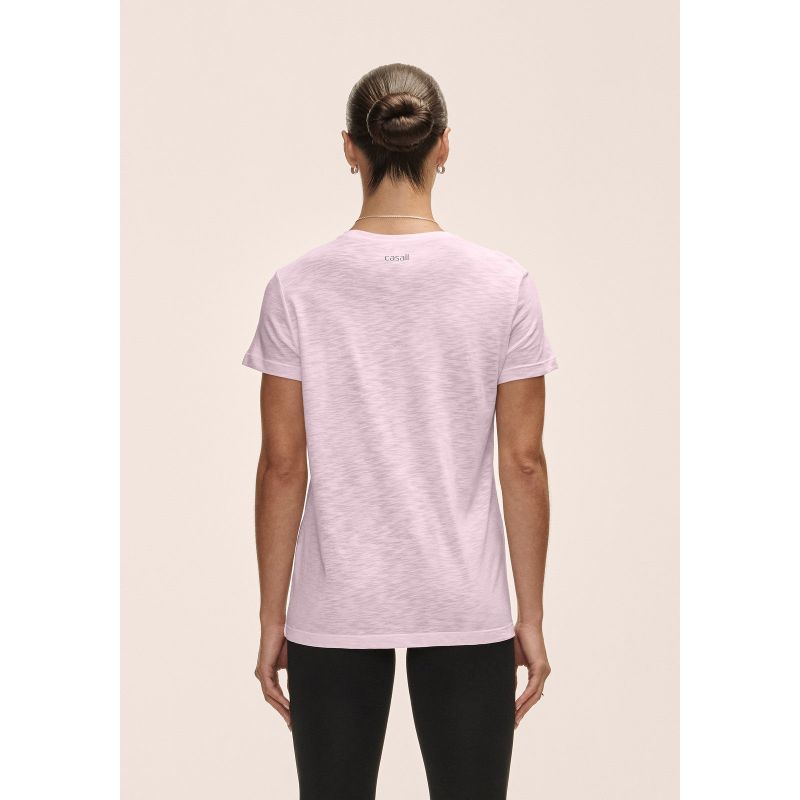 CASALL Soft Texture Tee for Women, Pink