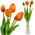 BOUQUET OF 5 ORANGE TULIPS 39 CM LIFE-LIKE SPRING DECORATION Home and Garden/Equipment Your Sports Performance