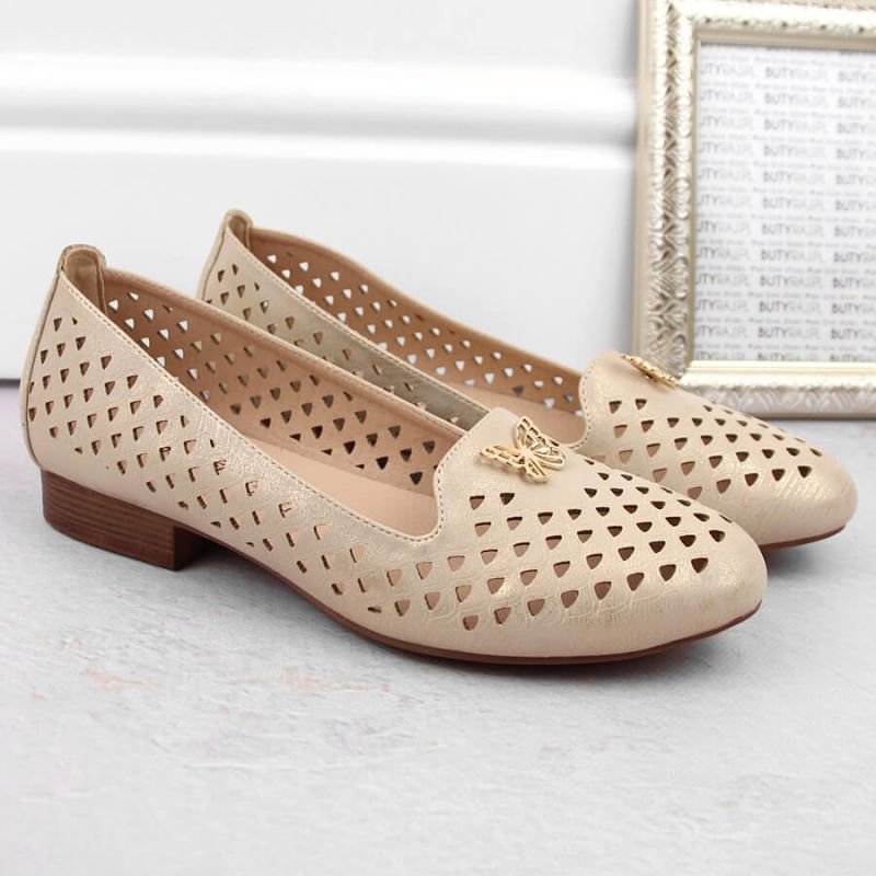 Openwork shoes M.Daszyński W SAN35 gold Footwear/Lifestyle/M.Daszyński Your Sports Performance