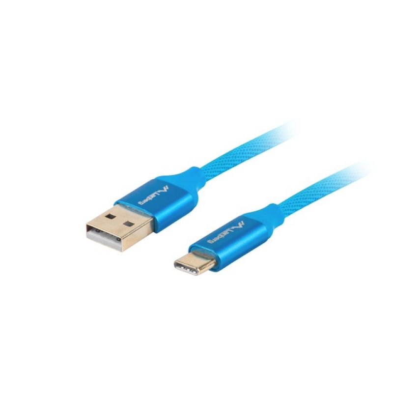Lanberg Premium QC 3.0 Cable CA-USBO-22CU-0010-BL (USB 2.0 Type AM - USB Type CM; 1m; Blue) In preparation Your Sports Performance