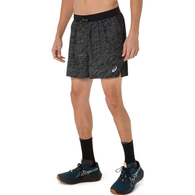 Asics FujiTrail All Over Print 5IN Short M 2011D392001 Clothing/Running Asics