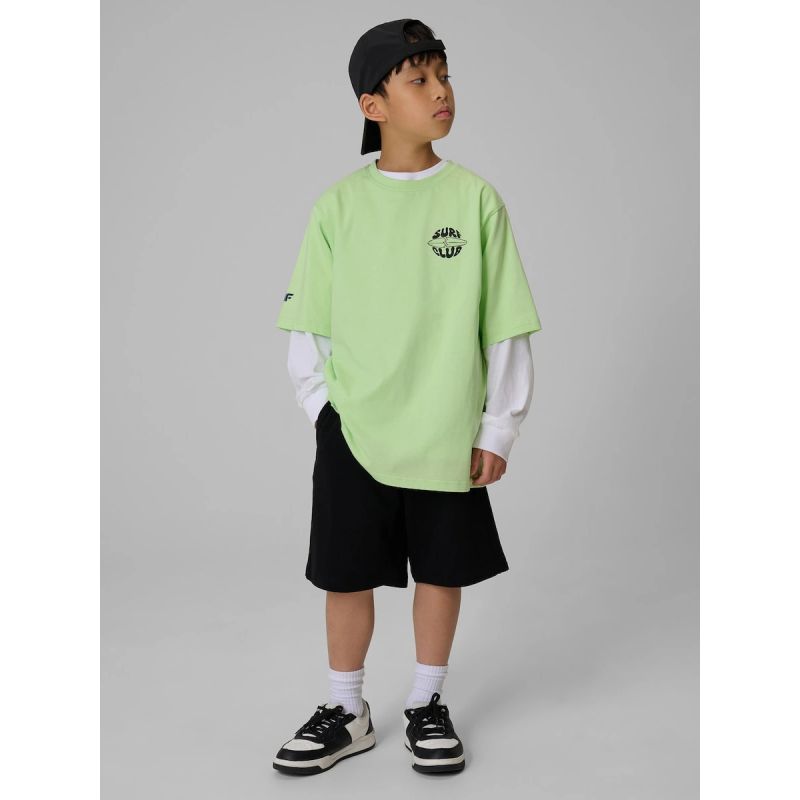 Boy's cotton T-shirt 4F 4FJRSS26TTSHM3905-45S