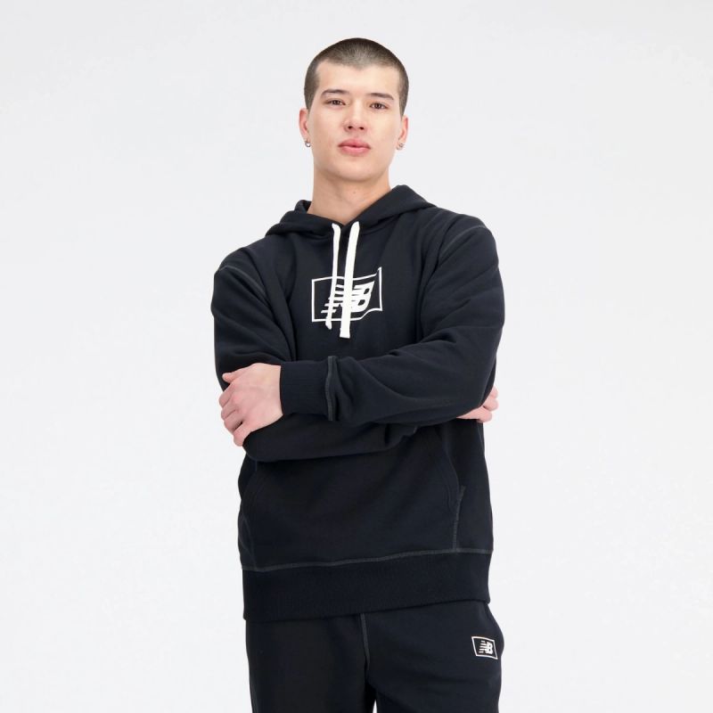New Balance Essentials Hoodie M MT33508BK Clothing/Outdoor New Balance
