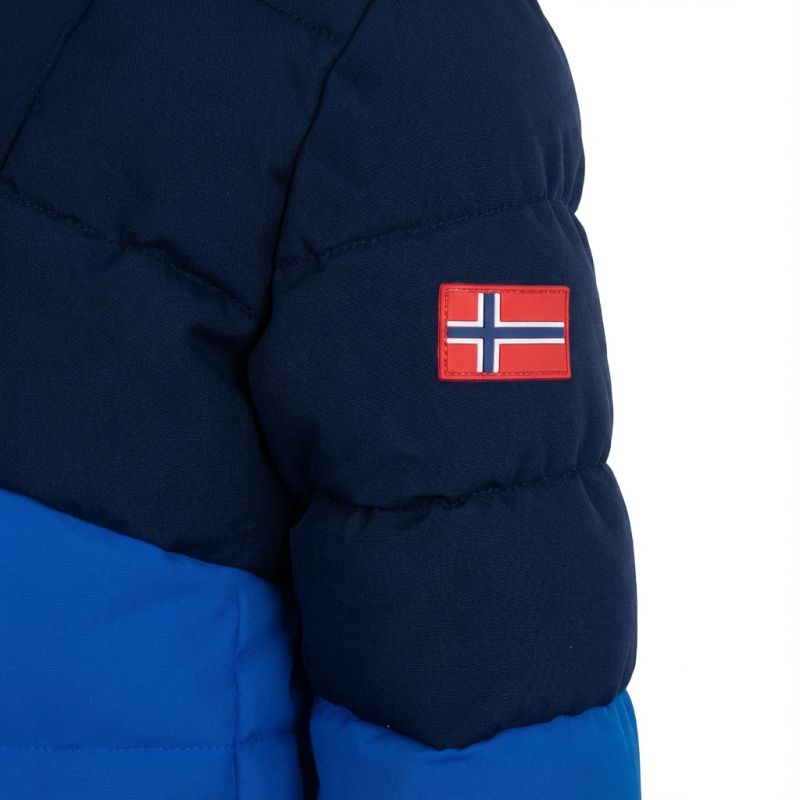 Trollkids Kids Gryllefjord Waterproof Hooded Winter Jacket Blue/Navy (365-100) Trollkids