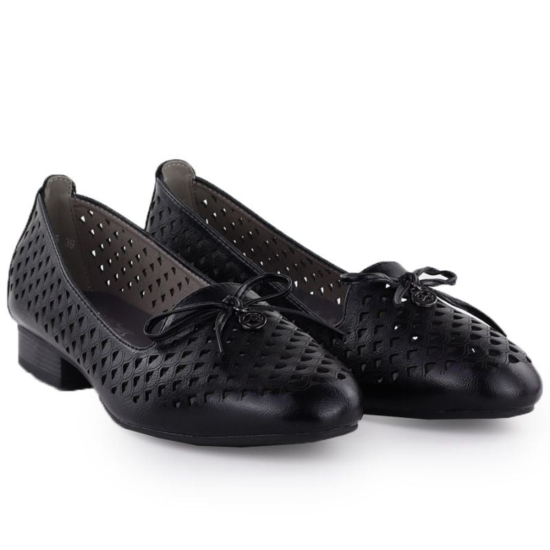 Women's openwork lords shoes black Jezzi 222-5 To be categorized Your Sports Performance