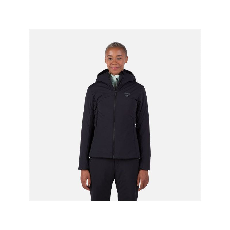 Rossignol W Opside Hoodie In Heavy Insulation Jacket Black Rossignol