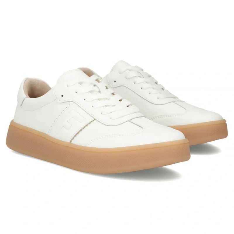 Women's leather platform shoes white Filippo DP7543/26 Filippo
