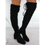 Women's over-the-knee boots, black, insulated, Sergio Leone KZ25413 Footwear Your Sports Performance