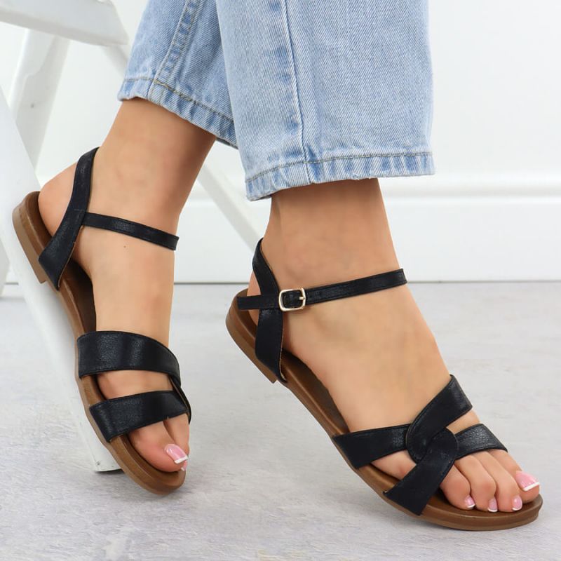 Black women's sandals S.Barski KV51-022 Footwear Your Sports Performance