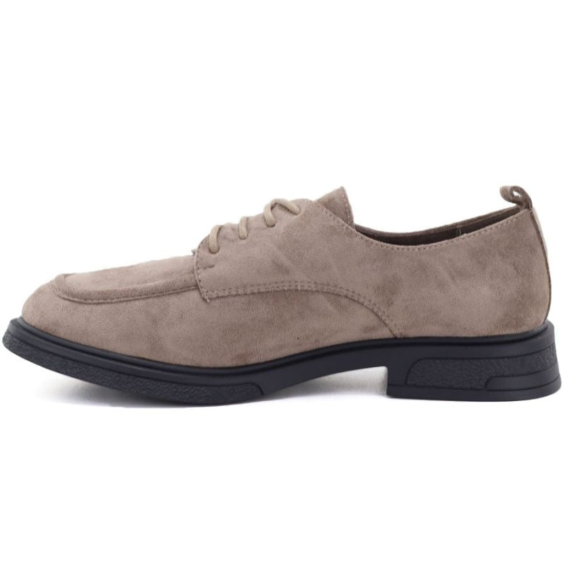 Women's beige suede shoes Vinceza 62332