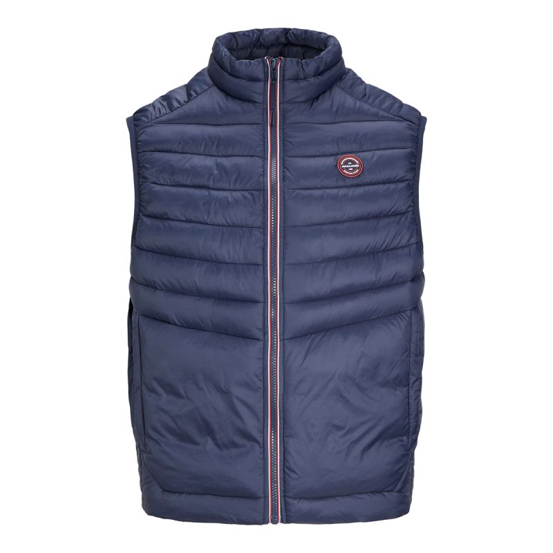 Jack & Jones JJEMULTI BODYWARMER COLLAR NOOS 12258457 NAVY BLAZER/TRUE RED To be categorized Your Sports Performance