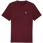 Puma Ess Elevated Tee Burgundy Men's T-Shirt 684726 96 In preparation Your Sports Performance