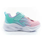 Skechers Color Breeze LED Children's Sports Shoes for Girls Turquoise Skechers