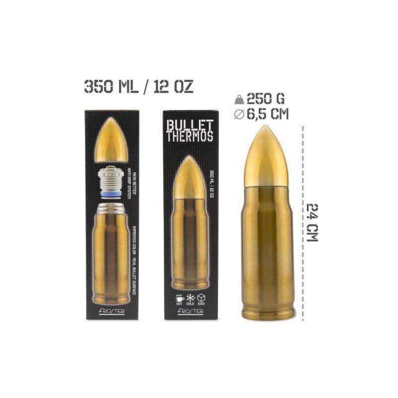Thermos Bullet Brass cartridge 350 ml AGD - Produkty/Termosy i kubki termiczne Your Sports Performance