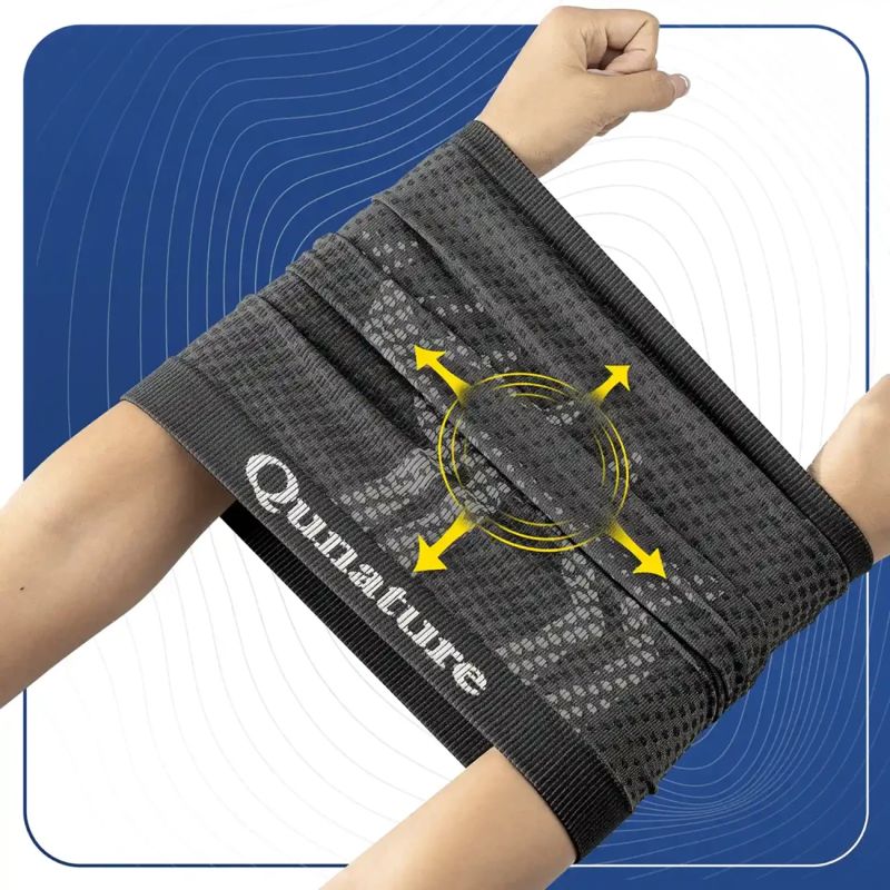Qunature 11230014002 ski scarf, sports bandana, universal size - black Your Sports Performance