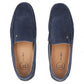Men's leather moccasins, navy blue, Filippo MP923 Filippo