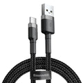 BASEUS USB TO USB-C CABLE BASEUS CAFULE 2A 2M (WH In preparation Your Sports Performance