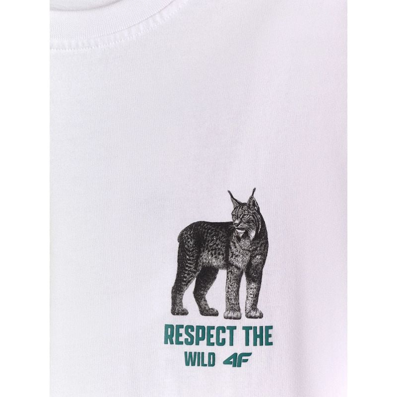 Boy's regular printed T-shirt 4F 4FJKAW26TTSHM4457-10S