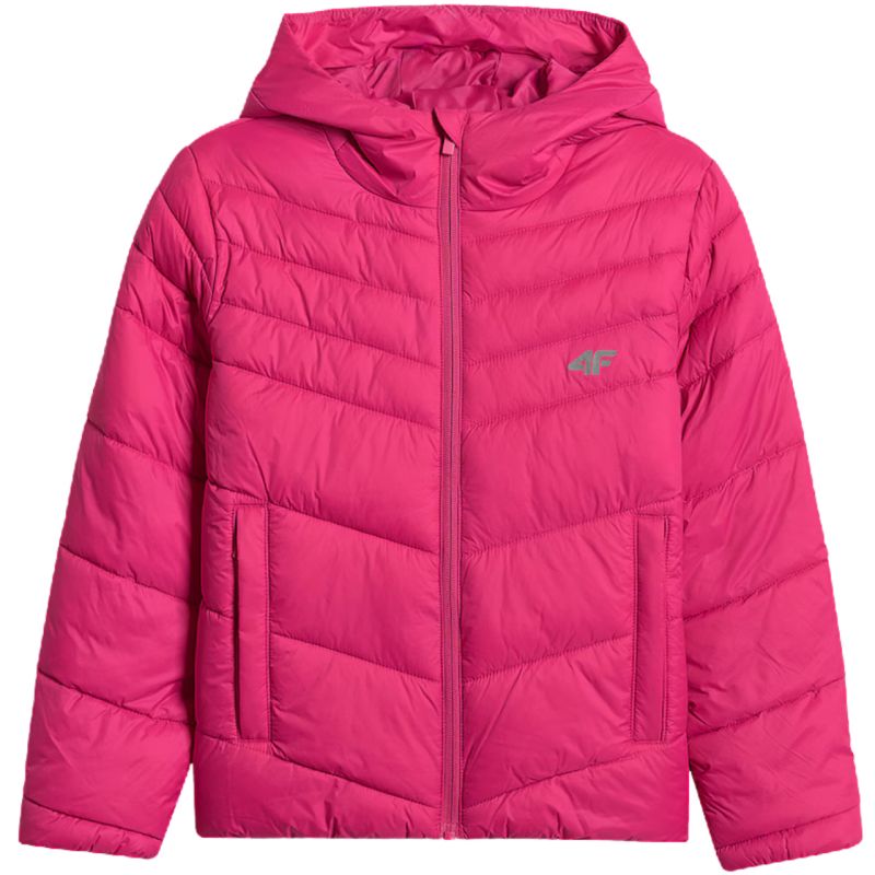 Jacket for girls 4F F0739 fuchsia 4FJWSS26TDJAF0739 55S