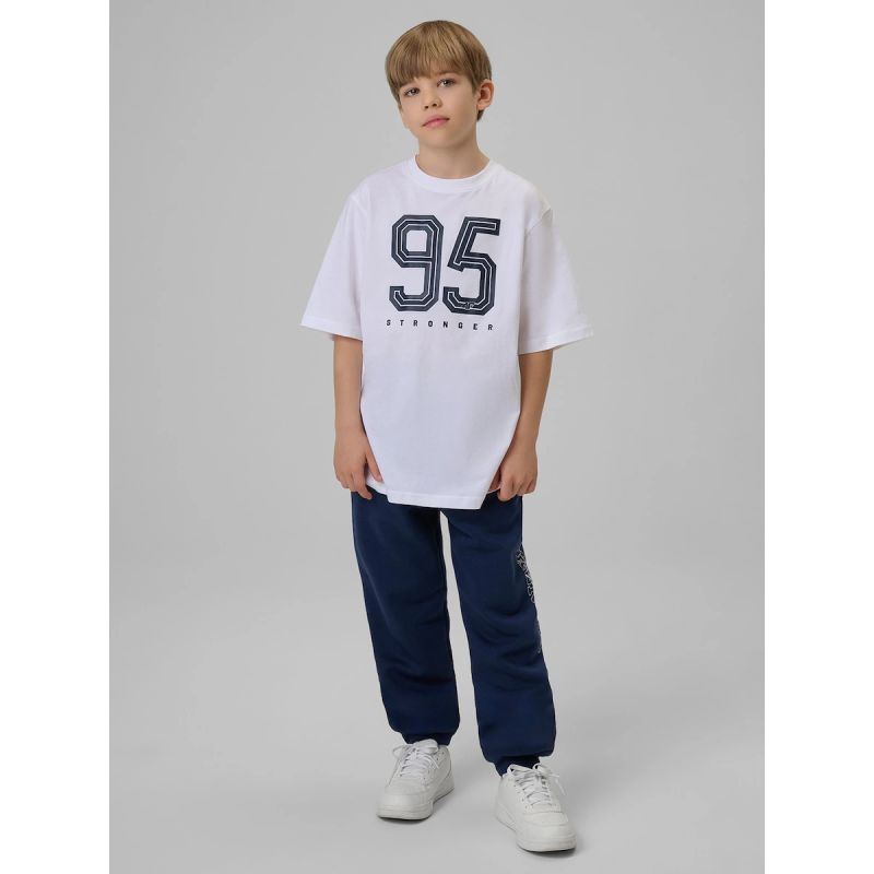 Boy's loose T-shirt with print 4F 4FJRSS26TTSHM3786-10S 4f