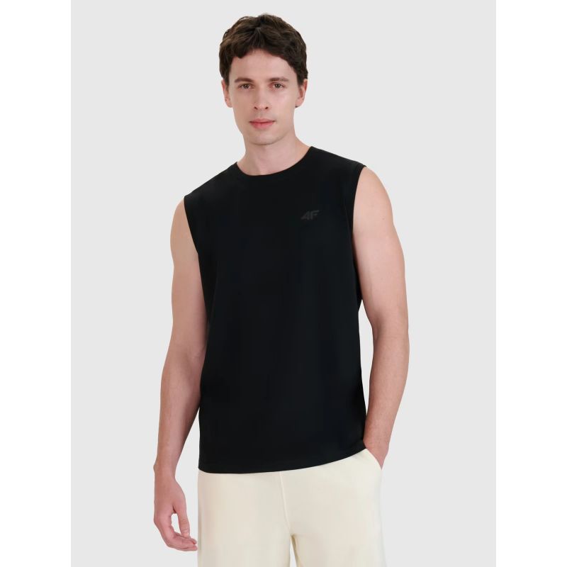 Men's tank top regular plain 4F 4FWMM00TSLEM125-20S *Kategoria tymczasowa Your Sports Performance