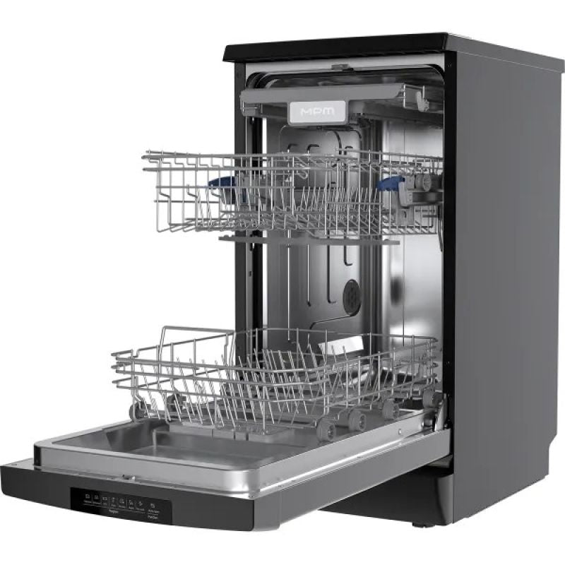 Freestanding dishwasher MPM-45-ZMF-02 black, 45cm, automatic opening, Aqua Stop AGD - Produkty/Zmywarki wolnostojące Your Sports Performance