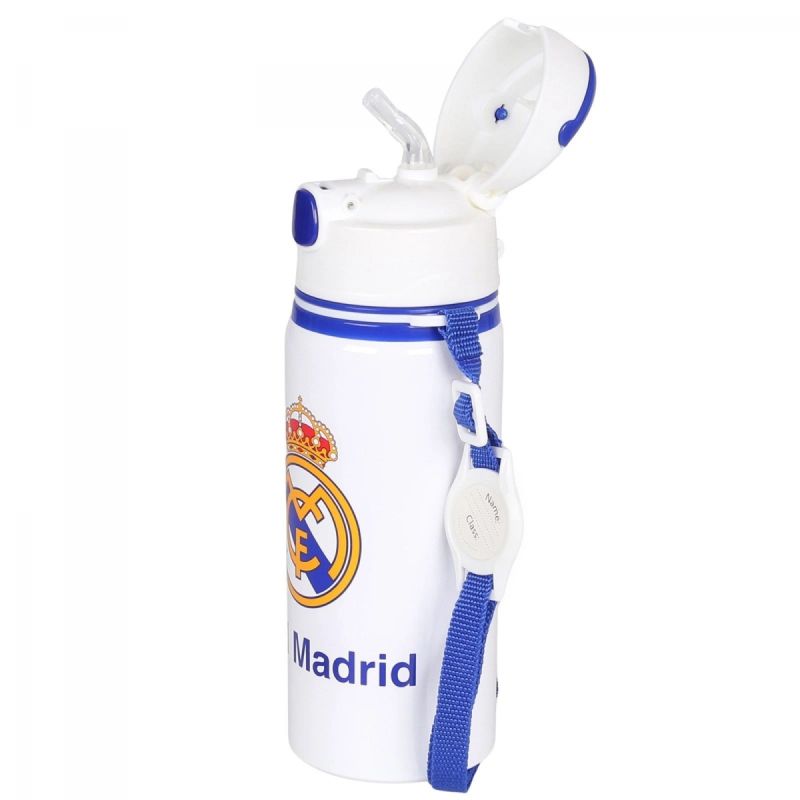 Real Madrid Aluminum Bottle with Mouthpiece and Strap 600 ml RM00005 To be categorized Your Sports Performance
