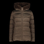 CMP women's winter jacket with hood, sports, insulated, brown (34K0036F/P981) In preparation Your Sports Performance