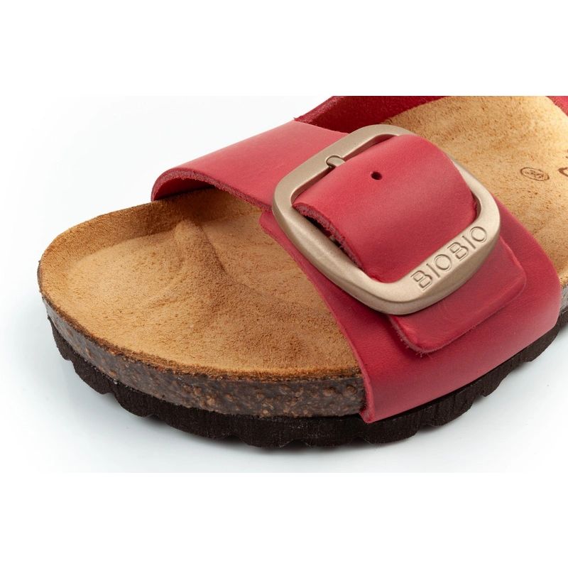 Bio Bio Women's slippers, profiled flip-flops, natural leather Your Sports Performance