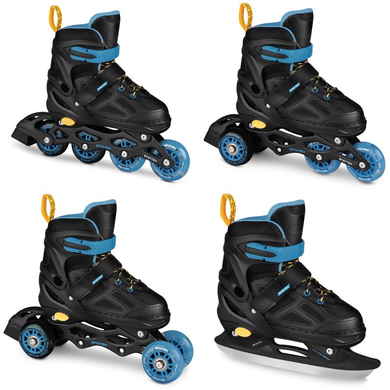 Spokey Quattro 4IN1 inline skates SPK-943432 size 30-33 BK/DBL Accessories/Skating/Rolki (pozostałe) Your Sports Performance