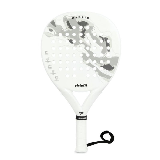 VIRTUFIT HYBRID PADEL RACKET - WHITE-GRAY In preparation Your Sports Performance
