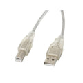 Lanberg CA-USBA-12CC-0018-TR cable (USB 2.0 M - USB 2.0 M; 1.8m; transparent) Kable i adaptery/Kable USB Your Sports Performance