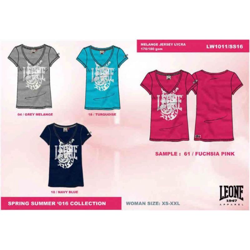 Women's T-shirt LEONE LW1011/S16 turquoise "M" In preparation Your Sports Performance